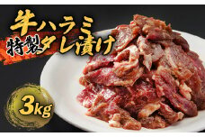 牛ハラミ 特製 タレ漬け 3kg 牛肉 牛 ハラミ 肉 味付 焼肉 焼き肉 冷凍 小分け 真空パック 簡単 調理 料理 カット 大人数用 熨斗 贈答 熨斗 御歳暮 お歳暮 ギフト