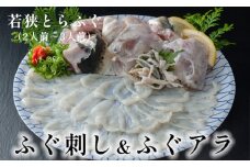 【1月中旬～3月発送】 若狭 とらふぐ てっさ ふぐ刺し 2〜3人前 ふぐアラつき ： ふぐ 河豚 フグ 刺身 フグ刺し 刺身 あら セット 高級 鮮魚 魚介 新鮮 刺し身 冬 国産 トラフグ 解凍するだけ 盛り付け済 冷凍 プロトン冷凍 京都 舞鶴