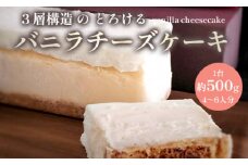 バニラ チーズケーキ 1台 約500g 4～6名 冷凍 バニラチーズケーキ 1個 1本 濃厚 チーズ ケーキ 洋菓子 お菓子 冷凍ケーキ