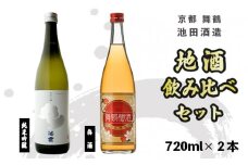 地酒と梅酒 飲み比べ セット 純米吟醸 池雲 五百万石、舞鶴梅酒 720ml×2本 御歳暮 お歳暮 贈答 熨斗 御歳暮 お歳暮 熨斗 GU-34 日本酒 お酒 アルコール 京都 舞鶴 池田酒造 天酒まつり