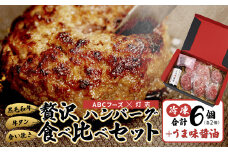 舞鶴三味膳 醤油で食べる 贅沢ハンバーグ 詰め合わせ ： うま味醤油 薬味 コラボ商品 黒毛和牛ハンバーグ 牛タンハンバーグ 合いびきハンバーグ お取り寄せ グルメ 京都 舞鶴 灯志 ABCフーズ