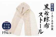 伝統工芸 黒谷綜布ストール（トリコロール）【 和紙 京都 綾部 贈り物 贈答 プレゼント ギフト 記念日 誕生日 日用品 工芸品 ストール ファッション 衣類 おしゃれ 】