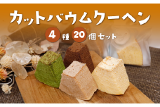 カット バウムクーヘン 20個 セット ( 4種類入り ) バームクーヘン 個包装 小分け お菓子 おかし おやつ スイーツ デザート ケーキ バウム 誕生日 セット 詰め合わせ 詰合せ 菓子 焼き菓子 焼菓子 手焼き 洋菓子 国産 ギフト ギフト用 贈答 贈答用 贈答品 化粧箱 プレゼント 手土産 京都 綾部