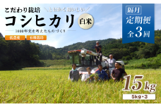【定期便3回隔月お届け】【R7年度 新米先行予約】 有機栽培コシヒカリ白米 15kg×3回(隔月) 京都府産 低農薬 隔月お届け【 定期便 隔月 米 15キロ 精米 白米 こめ コメ お米 おこめ こしひかり 井上吉夫 米農家 有機栽培米 有機栽培 農家直送 減農薬 綾部市 京都府 】