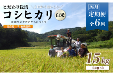 【定期便6回隔月お届け】【R7年度 新米先行予約】 有機栽培コシヒカリ白米 15kg×6回(隔月) 京都府産 低農薬 隔月お届け【 定期便 隔月 米 15キロ 精米 白米 こめ コメ お米 おこめ こしひかり 井上吉夫 米農家 有機栽培米 有機栽培 農家直送 減農薬 綾部市 京都府 】
