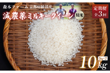【定期便3回】【令和7年度産 先行予約】 減農薬ミルキークイーン 精米 10kg 毎月お届け 3ヶ月【 定期便 米 ミルキークイーン 10キロ 10kg 精米 白米 こめ コメ お米 おこめ 減農薬 低農薬 農家直送 綾部 京都 森本ファーム 】