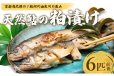 天然鮎の粕漬け 6匹 【 由良川漁協 あゆ 鮎 アユ 魚 魚介 川魚 海鮮 漬け魚 粕漬け 酒粕 天然 大人 贅沢 おつまみ 酒の肴 珍味 綾部 京都 】