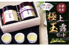 京都宇治極上玉露セット(計240g/120g×2缶)【uj-AT003】【宇治茶商俱楽部】