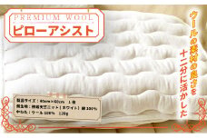 ＜京都府認定商品(チャレンジ・バイ)＞＜PREMIUM WOOL＞ピローアシスト【uj-CX006】【大恵ウール】