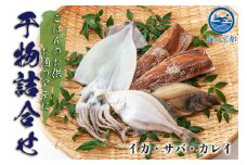 やまいち自慢、干物詰め合わせセット サバ カレイ イカ 一夜干し 桜干し みりん干し 魚 干物 ひもの 詰め合せ セット おつまみ 日本酒 肴 [№5716-0082]