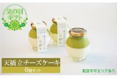 【2023年父の日ギフト】天橋立チーズケーキ 6個セット（ラッピング、メッセージカード付） [№5716-0222]