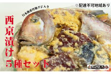 【ふるさと納税】日本海産 丹後グジ（奥京都ブランド）入り西京漬け 5種 魚貝類 漬魚 味噌漬け 西京漬け甘鯛 サワラ サーモン タルイカ [№5716-0325]