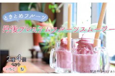 ときとめフルーツ　丹後プレミアムフルーツスムージー2種4個セット（いちご、梨）[ ご家庭用 国産 スムージー ] [№5716-0377]