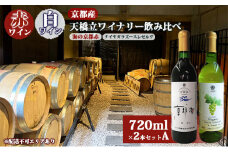 赤ワイン ・ 白ワイン 京都産 天橋立ワイナリー 飲み比べ 720ml×2本セットA（ 海の京都赤 辛口 、2021ナイヤガラ ズースレゼルヴ やや甘口 ） [№5716-0412]