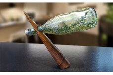 「京銘竹ボトルスタンド漆　拭き漆」京都の竹垣職人ハンドメイド