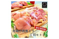 【訳あり 緊急支援】手捌き熟成 地鶏 丹波黒どり１羽まるごとセット＜京都亀岡丹波山本＞≪特別返礼品 鶏肉 丸１羽 とり肉≫■