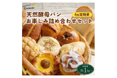 【2週間に1度×4回】【4回定期便】天然酵母パン お楽しみ詰合せセット◇　計4回お届け！ ※北海道・沖縄、その他離島・諸島へのお届け不可