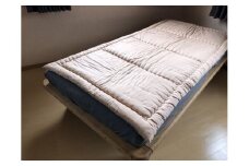 【ピンク】ベッドパッド シングル コットン100% 敷きパッド＜かめやオリジナル＞《布団 敷布団 綿 コットン 天然素材 手作り 寝心地抜群》
