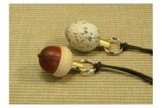＜松永弦楽器工房＞バードコール「さえずりたまご」と「さえずりどんぐり（赤）」の2個セット◇