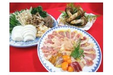 期間・数量限定 京都・亀岡の特上シャモすき焼きと特上松茸セット4～5人前（焼松茸用柚子しょうゆ付）＜丹波四季菜料理 宮本屋＞｜鶏 松茸 特上松茸　※配送不可地域あり　※2025年9月頃より順次発送
