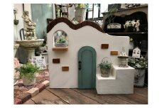 ＜Moon Rabbit＞お庭の間仕切りに可愛い波型塀 ｜ ガーデン雑貨 庭 ガーデニング 屋外 壁 パーテーション 花台 インテリア雑貨 新生活 フレンチカントリー