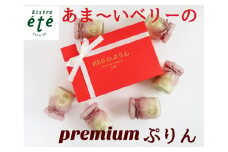 ＜ビストロ・エテ＞eteのあま～いベリーの プレミアムぷりん 6個《プリン 生プリン ストロベリー ブラックベリー ドライフルーツ 洋菓子 贈答 ギフト》