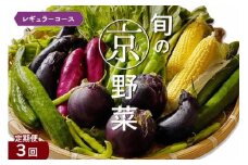 【3回定期便】旬の京野菜　毎月お届けレギュラーコース（全3回）
《野菜定期便 野菜詰め合わせ 野菜セット 京野菜 旬の野菜 新鮮野菜》