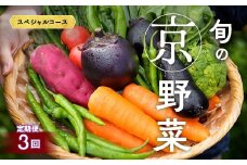 【3回定期便】旬の京野菜　毎月お届けスペシャルコース（全3回）
《野菜定期便 野菜詰め合わせ 野菜セット 京野菜 旬の野菜 新鮮野菜》