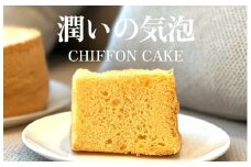 【プレーン】半生シフォンケーキ ｜ シフォン ケーキ ホール 洋菓子 焼き菓子 手作り スイーツ デザート おかし お菓子 ふわふわ おやつ お茶請け 京都府 亀岡市 お取り寄せ 送料無料 ※離島への配送不可