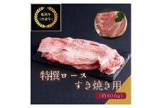 京都肉（亀岡牛・丹波牛）特選ロースすき焼き用 約600g  肉じゃが カレー シチュー 肉 牛肉 国産 京都府産 ギフト 食品 送料無料 ※離島へのお届け不可