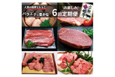 【6回定期便】京都産 ブランド和牛 京丹波姫牛 6ヵ月 お楽しみセット【計2.71kg】1回 360g～650g ≪和牛 京丹波かぐら 厳選 赤身ステーキ サイコロステーキ 手ごねハンバーグ すき焼き 京都ポーク 牛肉 冷凍 ふるさと納税 牛肉 定期便≫
