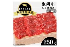 【冷凍】「亀岡牛」モモ 焼肉　250ｇ　☆祝！亀岡牛 2023年最優秀賞（農林水産大臣賞）受賞
※北海道・沖縄・離島への配送不可