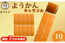 鶴屋吉信ようかん キャラメル 10本入《京菓匠 鶴屋吉信》簡易箱でお届けします 羊羹 ようかん 和菓子 スイーツ 詰合せ 個包装 お土産 京菓子 おやつ 