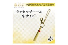 ＜燦彩糸＞タッセルチャーム中(赤)【1124151】
