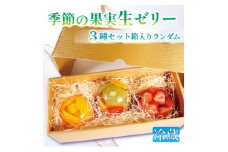 果実生ゼリー詰め合わせ ランダムセット 3種化粧箱入り 京都府城陽市 千馬Miyabi＜冷蔵便＞【1526050】