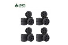 エコココロゴス・ミニラウンドDECO6　BBQなどアウトドアで使える炭　83100116×4pcs【1576449】