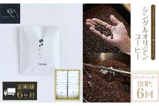 【6ヶ月定期便】NAKANOTEI COFFEE 蔵 ROASTERY  シングルオリジンコーヒー ドリップパック×20P：6回  ふるさと納税 ドリップバック コーヒー  珈琲 定期便 京都府 長岡京市 NGP18