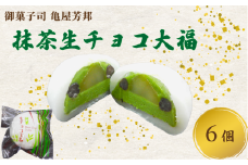  期間限定 抹茶 生チョコ 大福 6個 餅 和菓子 スイーツ 和スイーツ お菓子 おかし おやつ ギフト プレゼント 贈答 贈り物 お祝い 御歳暮 お歳暮 お中元 記念日 人気 おすすめ 京都 京都府 八幡市 御菓子司 亀屋芳邦