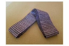 丹後の藤布 角帯「藤に和紙（グレー）」　藤布 角帯 和紙 絹 藤糸 伝統工芸品 護身 長寿 繁栄 古事記 万葉集 グレー グレー色　FY00014