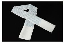 【半襟／和装小物】刺繍半衿（半襟）ブルー　着物雑貨・着物小物　青 水色 空色 京都 着物 半襟 半衿 着付け 成人式 お祝い お正月 記念写真 写真 結婚式 お茶会 和装　AM00269