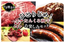 1人用【食べ比べ 牛肉 福袋】ひとりじめ！京たんくろ和牛お楽しみセット（すき焼き用お肉、ハンバーグ、生ハム、ソーセージ）食べ比べ お試し／福袋／牛肉セット／お肉の福袋／お肉のお楽しみ袋　ひとりぐらし 一人暮らし 一人用 1人分 1人前 おひとり 様肉 おかず　NH00029