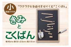 【知育玩具／木のおもちゃ】きみとこくばん（小）＜国産ひのき使用＞ 黒板・木製玩具・木のおもちゃ・知育玩具・スロープ・ボール転がし・レール・子供　EG00021