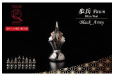 匠チェス（19-Pawn 黒1体）歩兵（Pawn　桔梗、萩）　　HR00046
