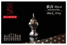 匠チェス（18-Pawn 黒1体）歩兵（Pawn　かきつばた、菊）　　HR00045