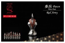 匠チェス（23-Pawn 朱1体）歩兵（Pawn　桔梗、萩）　　HR00050