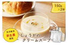 【スープ】京都・京丹後産しょうがのクリームスープ　＜京都府京丹後産の「新生姜」を使用した、ミルク仕立てのまろやかなクリームスープ＞　スープセット・冷凍スープ・生姜スープ　AN00064