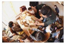 【小嶋庵　京提灯】ちび丸提灯製作ワークショップ参加券2人分　ちょうちん 作り 体験 インテリア いんてりあ 照明 ライト らいと ランプ らんぷ 自宅 家庭用 店舗 伝統 工芸品 日用品 体験コース 体験プラン　KJ00006