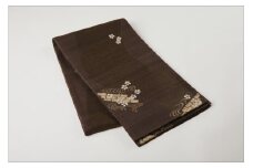 丹後の藤布　袋帯「天の川」　茶　藤布 伝統 工芸品 織物 古事記 万葉集 ふるさと納税 袋帯　FY00081