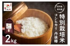 令和7年産 特別栽培米コシヒカリ 丹後椿（京丹後森本産） 2kg　AG00016