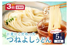 京丹後つねよしの冷凍うどん 5玉入り（5食分） 濃縮出汁付き　定期便（隔月×3回）　KI00032